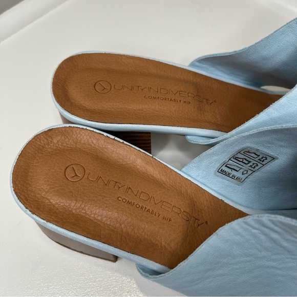 Unity In Diversity Bonita Block Heel Sandals Blue Sky - Picture 7 of 14